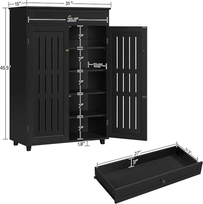 Yaheetech Shoe Cabinet, 5-Tier Shoe Rack Organizer - Image 3