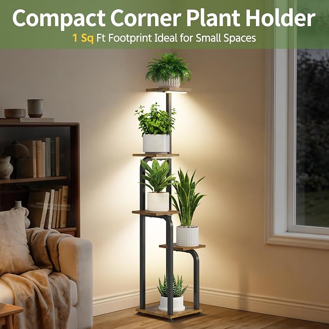 LASZOLA 5 Tiered Plant Stand Tall - Image 2