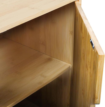Fasmov 2 Tiers Cube Storage Organizer, Bamboo Bookshelf, Display Bookcase - Image 5