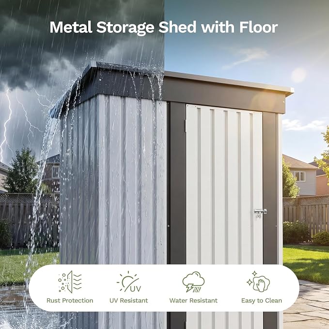 Patiowell 5x3 FT Storage Shed - Image 5