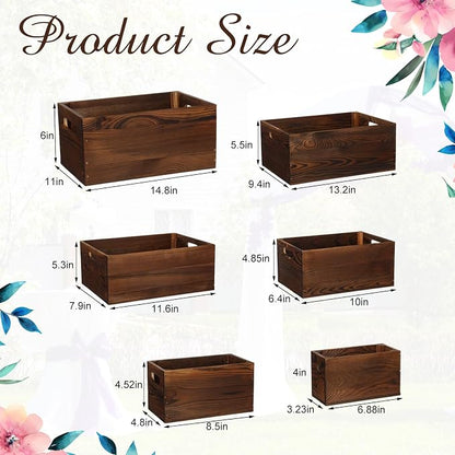 AceOrbit Set of 6 Wood Crates - Image 2