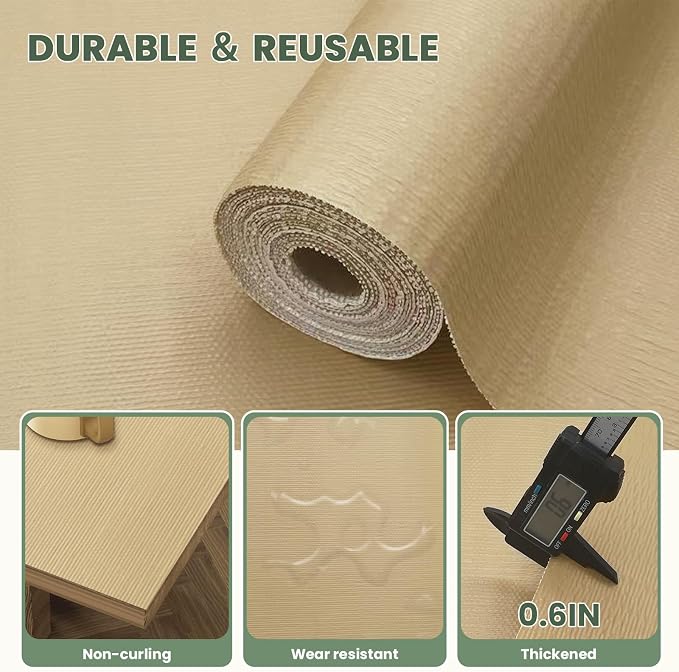 Drawer Liner and Shelf Liner for Kitchen Cabinet Liner Non-Adhesive Non-Slip - Image 6