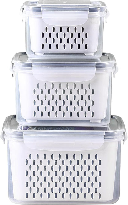 3Pack Fridge Food Storage Container Set by Ronanemon