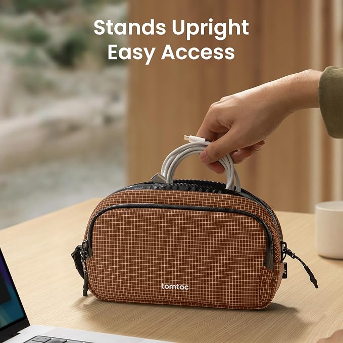 tomtoc Electronic Organizer Travel Case Performance, Water Resistant Dual - Image 4