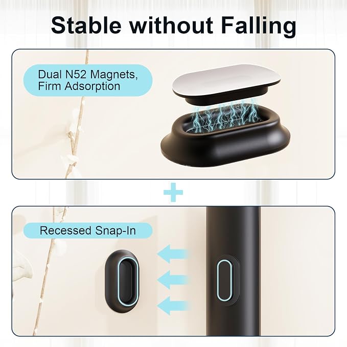 Magnetic Remote Control Holder Self-Adhesive Wall Mount, 6 Pack Upgraded - Image 4