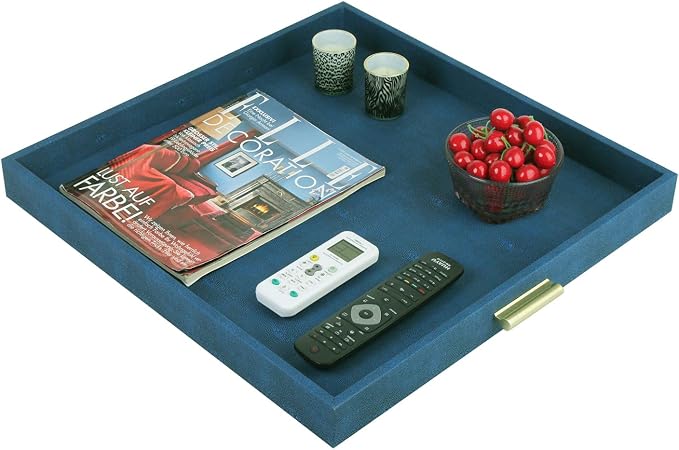 HofferRuffer Elegant Decorative Serving Tray, Coffee Table Serve Tea, Coffee or - Image 4