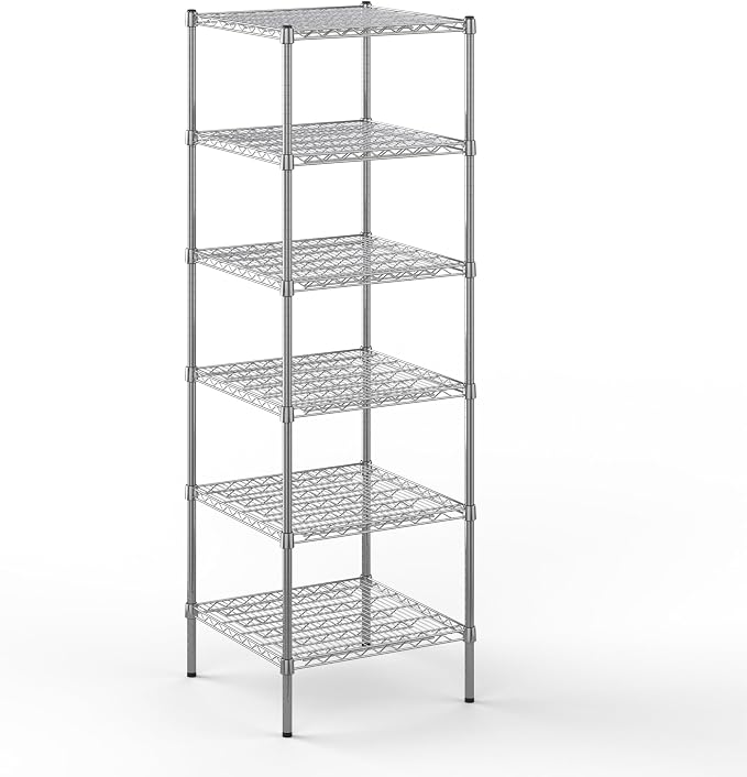 24" Deep x 24" Wide x 74" Height Wire Shelving Kit | 6-Tier | NSF Commercial by Regal+Altair