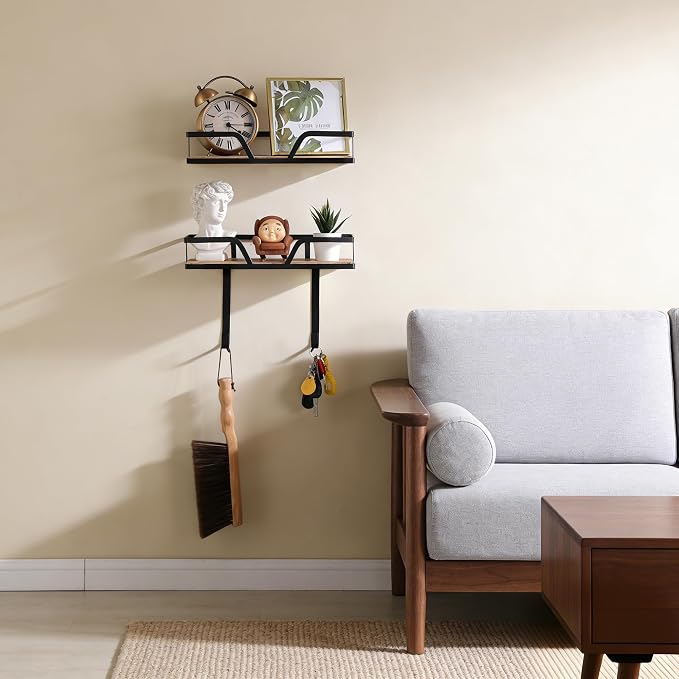 Ironing Board Hanger, 2-Layer Iron Holder Wall Mounted | Laundry Room Decor - Image 4