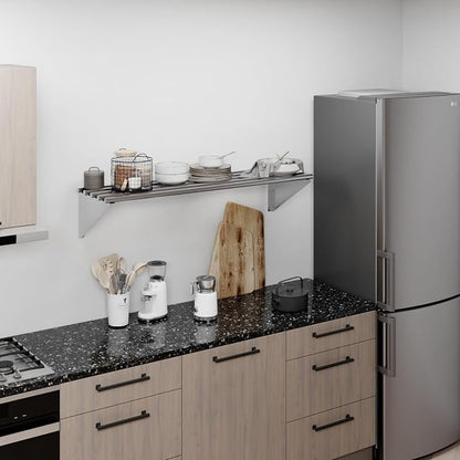 AmGood 14 in. x 48 in. NSF Stainless Steel Tubular Wall Shelf | Heavy-Duty - Image 7
