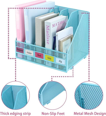 Desk Organizers, Metal Magazine File Holder - Image 3
