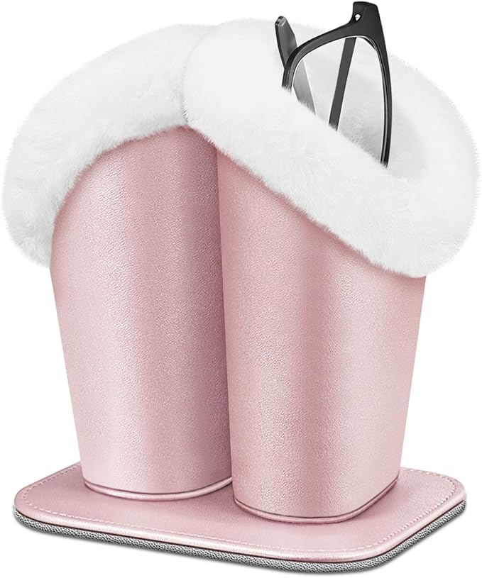 Fintie Plush Lined Double Eyeglasses Holder by Fintie