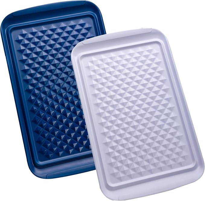 LEHAHA Grilling Prep Trays, Melamine BBQ Prep and Serving Platter and Tray by LEHAHA