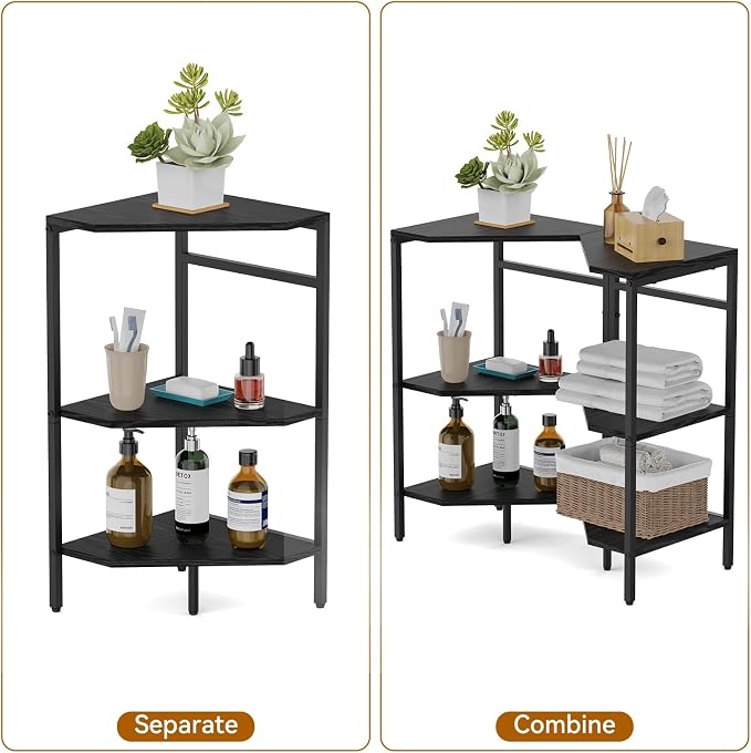 CADUKE Under Pedestal Sink Shelf, 2 Pack Under Sink Organizers and Storage - Image 4