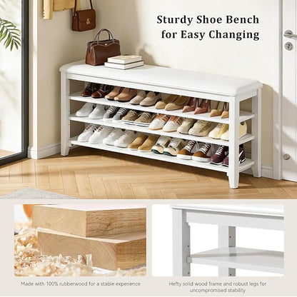 Taitiy Shoe Rack Bench Entryway Storage, Shoe Organizer Bench - Image 7
