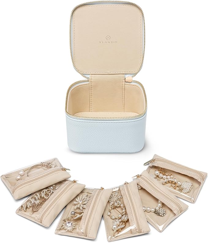 Vlando Travel Jewelry Case, Travel Jewelry Organize by VLANDO