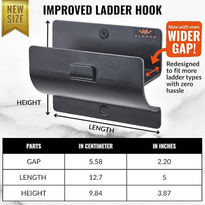 Ladder Hanger set of 2 For Garage Wall - Image 2