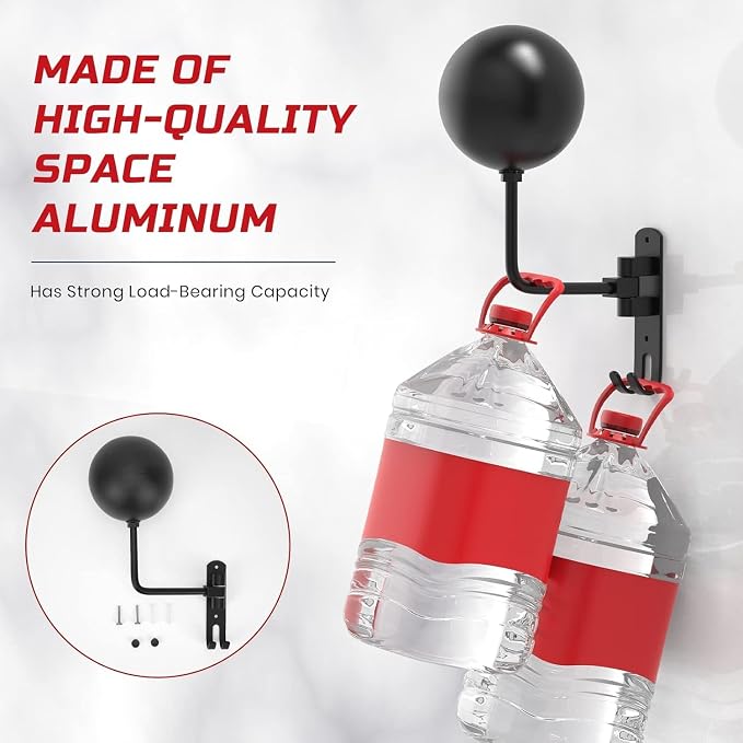 Helmet Hanger Wall Mount 180° Swivel Helmet Holder - Image 3