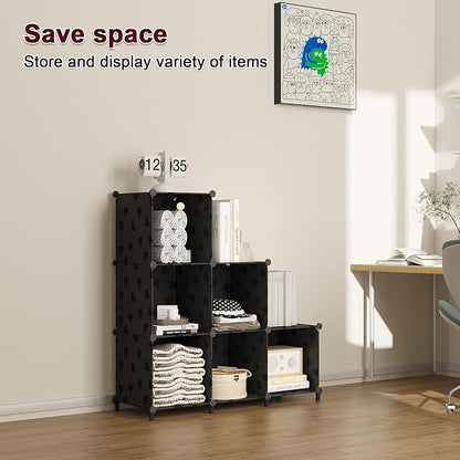 UNKU Cube Storage Organizer, 6 Cube Closet Organizer Storage Shelves, DIY - Image 4