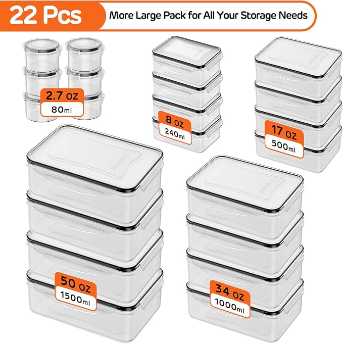 JSCARES 44 PCS Food Storage Container - Image 2