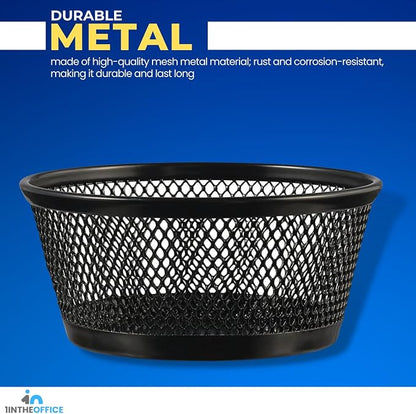 1InTheOffice Mesh Paper Clip Holder - Image 3