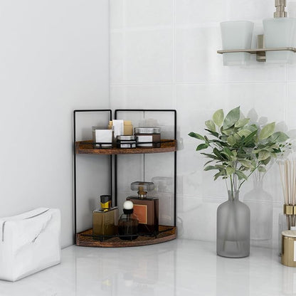 Dorhors Corner Bathroom Counter Organizer, Vanity Countertop Storage Shelf | - Image 5