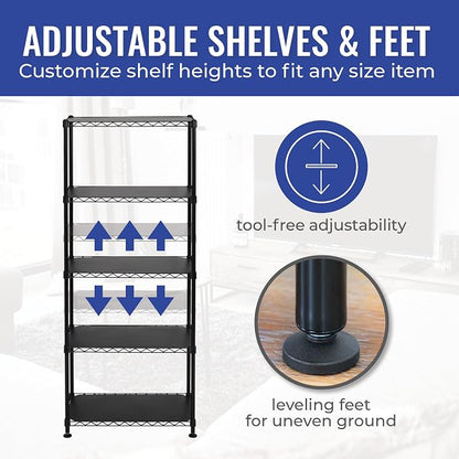 SafeRacks - NSF Certified Storage Shelves, Heavy Duty Steel Wire Unit - Image 6