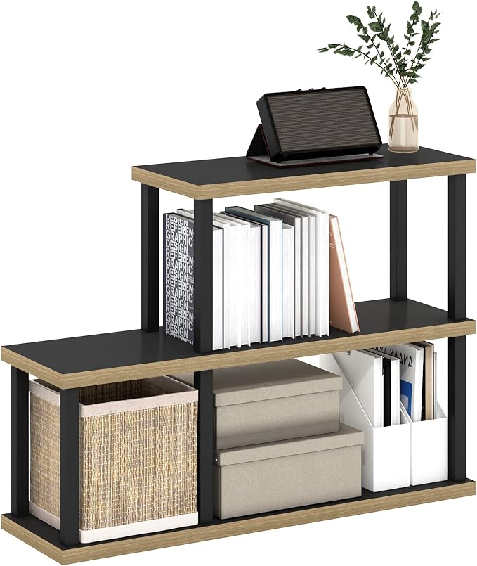 Furinno Turn-N-Tube No Tools Decorative Display Shelf, 3-Tier Ladder, by Furinno-FitsYourSpaceFitsYourBudget