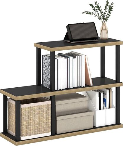 Furinno Turn-N-Tube No Tools Decorative Display Shelf, 3-Tier Ladder, by Furinno-FitsYourSpaceFitsYourBudget