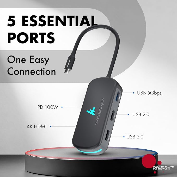 Type C 5 in 1 Wozoyo Docking Station - Image 2