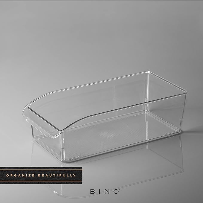BINO | Plastic Storage Bins, Small | THE CURVE COLLECTION | Multi-Use Organizer - Image 6