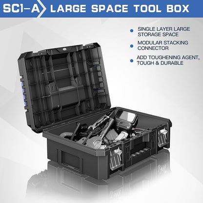 4 Tier Stackable Rolling Tool Box - Image 3