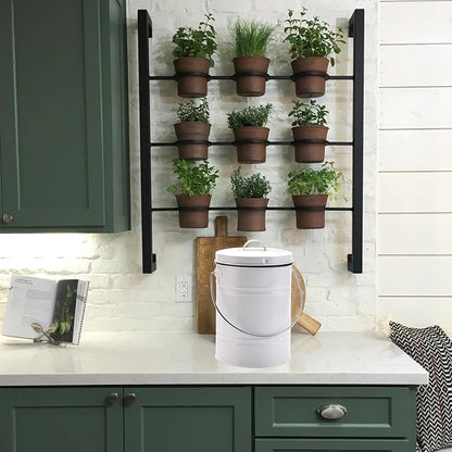 Compost Bin for Kitchen Counter, LALASTAR Small Metal Compost Bin Indoor - Image 7