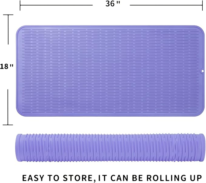 Silicone Dish Drying Mat for Multiple Usage, Easy clean, Eco-friendly, - Image 2