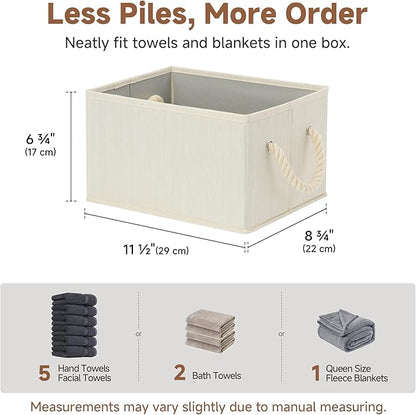 StorageWorks Storage Baskets for Shelves, Foldable Fabric Closet Storage Bins - Image 6