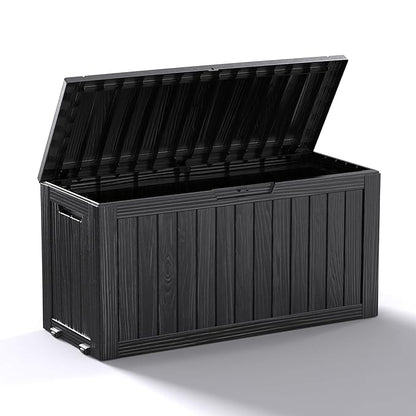 75 Gallon Outdoor Storage Box, Resin Deck Boxes Waterproof, Indoor Outdoor Bin by GGYI