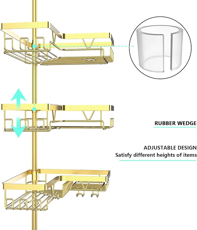 DAOYA Shower Caddy Tension Pole - Image 2