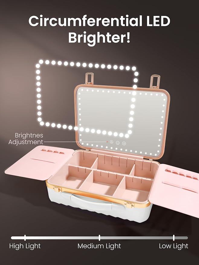 ROWNYEON Portable Travel Makeup Case - Image 4