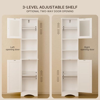 Gizoon 67.1" Tall Bathroom Storage Cabinet - Image 4