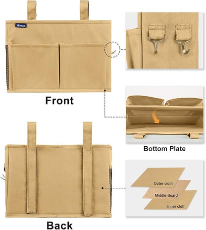 Surblue Bedside Caddy Hanging Organizer Bedside Storage Bag - Image 2