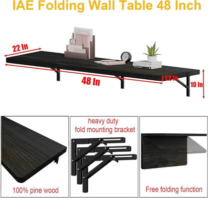 IAE Floating Wall Mounted Folding Table Desk - Image 3
