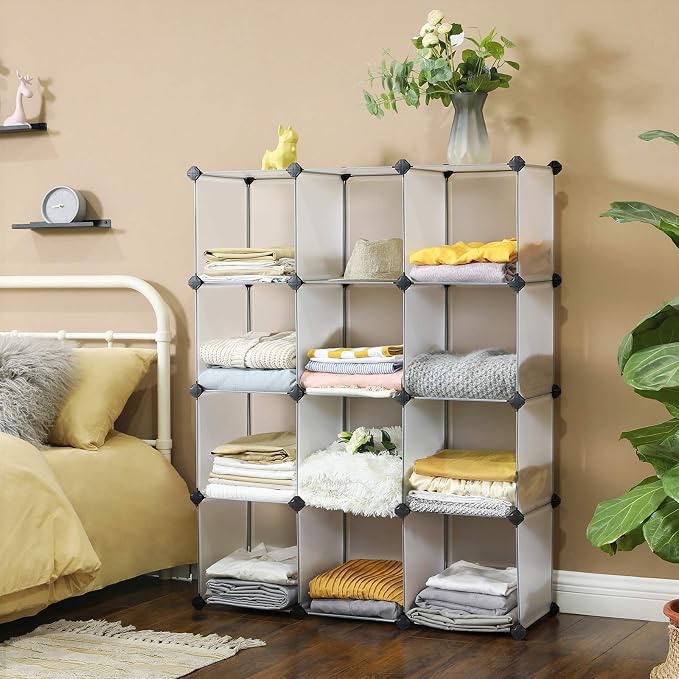 SONGMICS Cube Storage Organizer, Book Shelf, Closet Organizers and Storage - Image 2