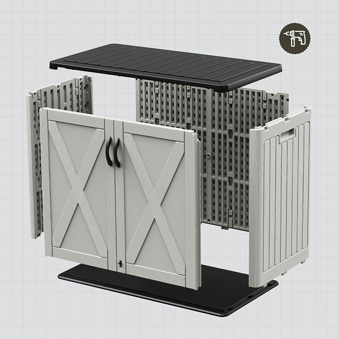 Patiowell 26 Cu.ft Outdoor Storage Cabinet - Image 5