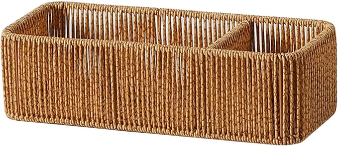 Natural Rattan Tissue Box Organizers by Unknown