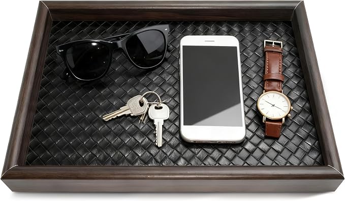 Wooden Valet Tray Desk Organizer by Philbinden