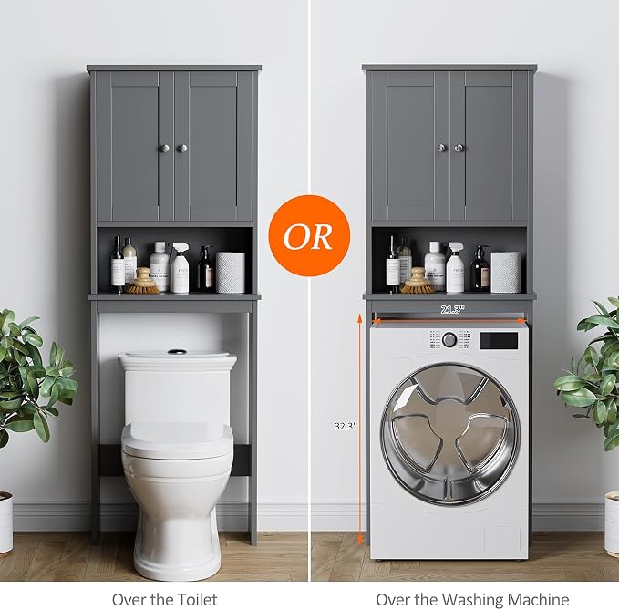 Over the Toilet Storage Cabinet, Bathroom Storage Cabinet Over Toilet - Image 6
