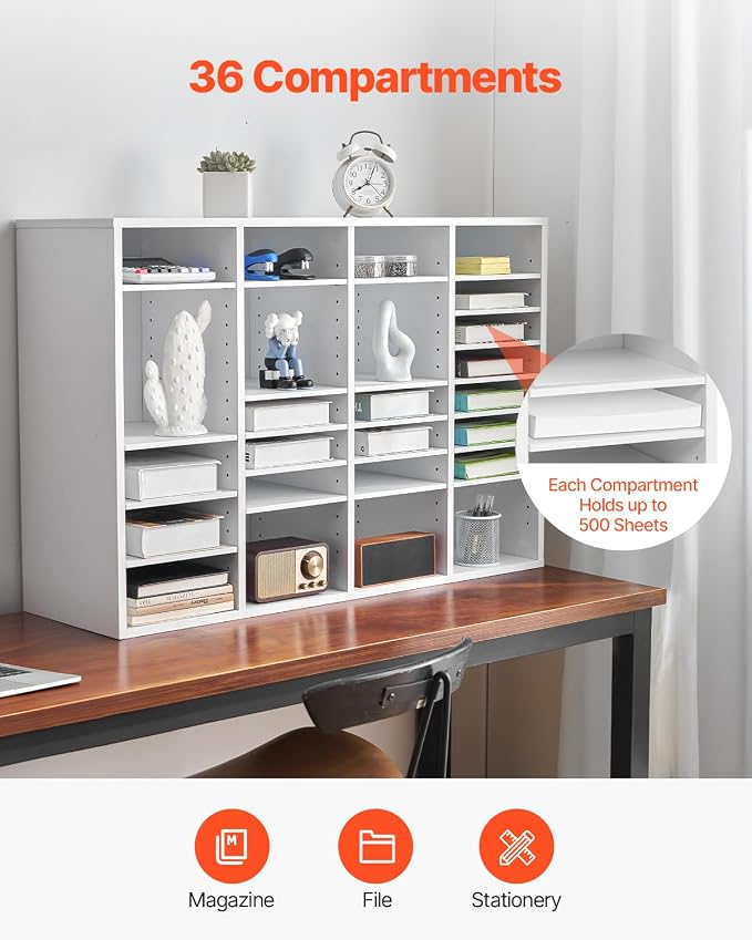 VEVOR Literature Organizer, 36 Compartments Office Mailbox - Image 6