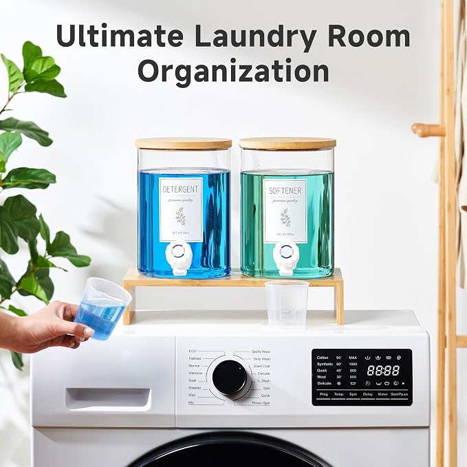 Glass Laundry Detergent Dispenser - 120 Oz Liquid Detergent - Image 6