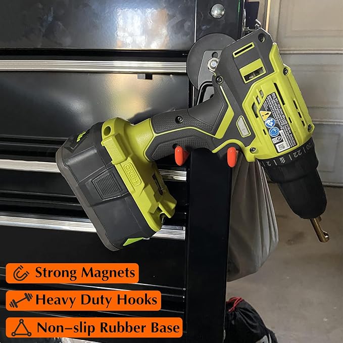 MUTUACTOR Magnetic Hooks, Anti-Slip Double Magnet Hooks Garage Storage Utility - Image 2
