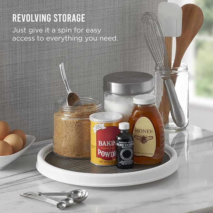 Copco Basics Non-Skid Pantry Cabinet Lazy Susan Turntable - Image 3