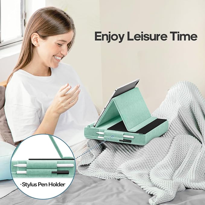KDD Tablet Pillow Stand, Bed and Desk, Foldable Soft Pad Dock - Image 3
